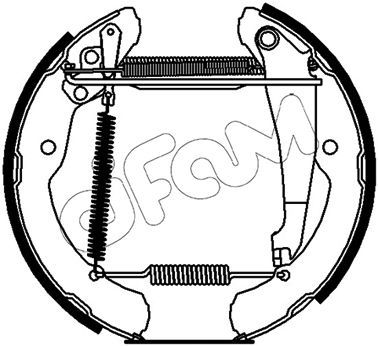 151504 CIFAM Комплект тормозных колодок