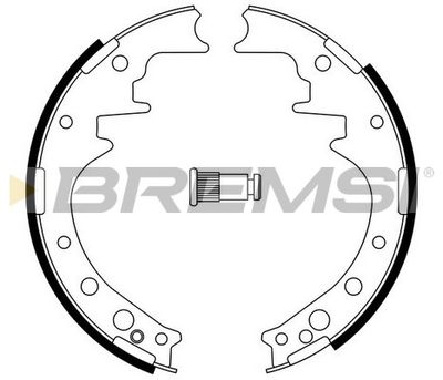 GF0554 BREMSI Комплект тормозных колодок