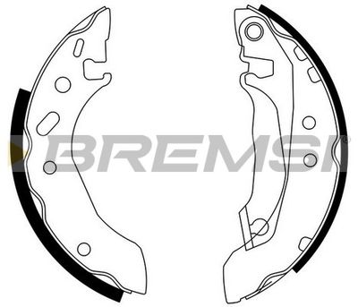 GF0226 BREMSI Комплект тормозных колодок