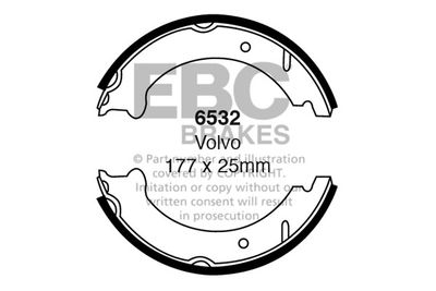 6532 EBC Brakes Комплект тормозных колодок