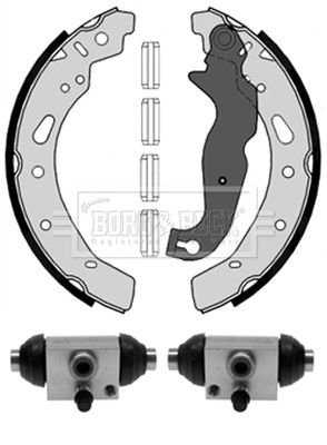 BBS1114K BORG & BECK Комплект тормозных колодок