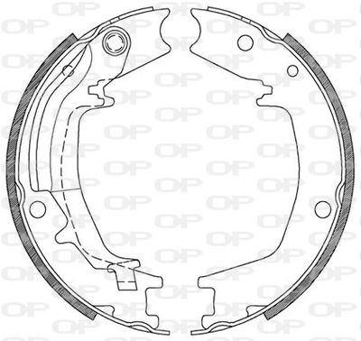 BSA212800 OPEN PARTS Комплект тормозных колодок