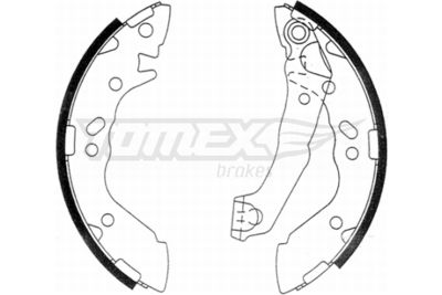 TX2114 TOMEX Brakes Комплект тормозных колодок