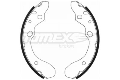 TX2091 TOMEX Brakes Комплект тормозных колодок
