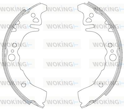 Z426800 WOKING Комплект тормозных колодок