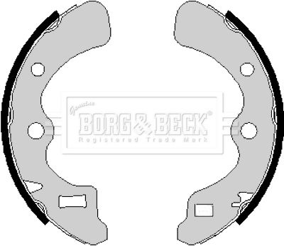 BBS6169 BORG & BECK Комплект тормозных колодок