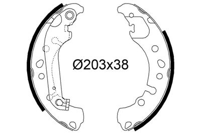 564295 VALEO Комплект тормозных колодок