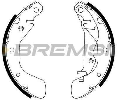 GF0633 BREMSI Комплект тормозных колодок