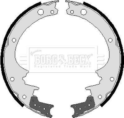 BBS6039 BORG & BECK Комплект тормозных колодок