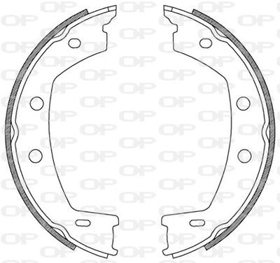 BSA222600 OPEN PARTS Комплект тормозных колодок