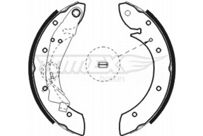 TX2075 TOMEX Brakes Комплект тормозных колодок