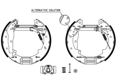 8DB355004251 HELLA Комплект тормозных колодок