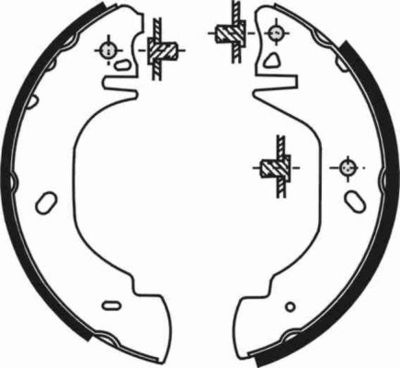 C0G023ABE ABE Комплект тормозных колодок