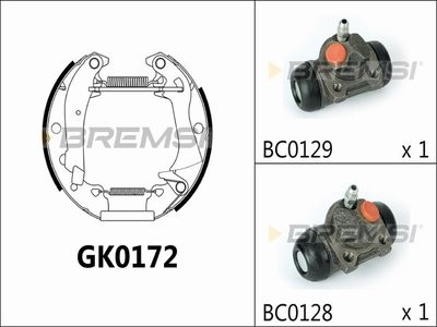 GK0172 BREMSI Комплект тормозных колодок