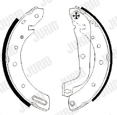 362448J JURID Комплект тормозных колодок
