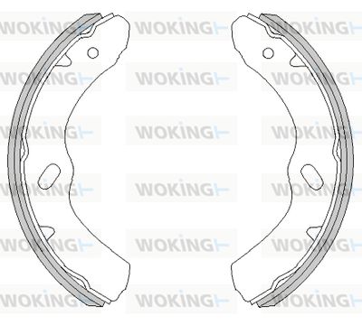 Z445400 WOKING Комплект тормозных колодок