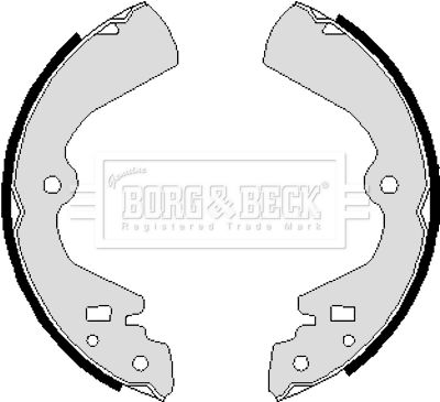 BBS6250 BORG & BECK Комплект тормозных колодок