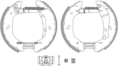 8DB355005071 HELLA PAGID Комплект тормозных колодок