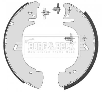 BBS6325 BORG & BECK Комплект тормозных колодок