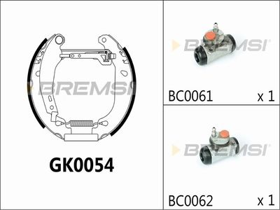GK0054 BREMSI Комплект тормозных колодок