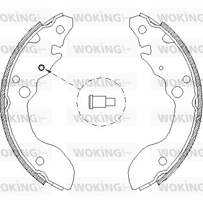 Z412400 WOKING Комплект тормозных колодок