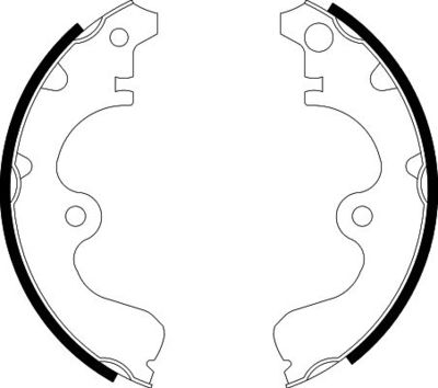 8DB355001561 HELLA Комплект тормозных колодок