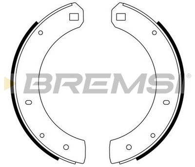 GF0449 BREMSI Комплект тормозных колодок