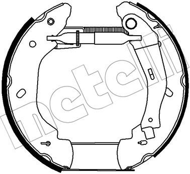 510272 METELLI Комплект тормозных колодок