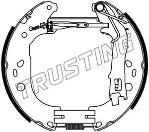 6390 TRUSTING Комплект тормозных колодок