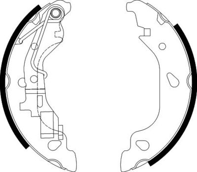 8DB355002581 HELLA Комплект тормозных колодок