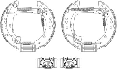 8DB355004731 HELLA PAGID Комплект тормозных колодок