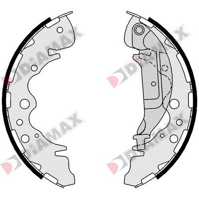 N01157 DIAMAX Комплект тормозных колодок