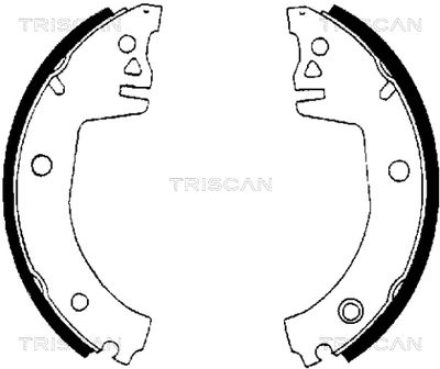 810067514 TRISCAN Комплект тормозных колодок