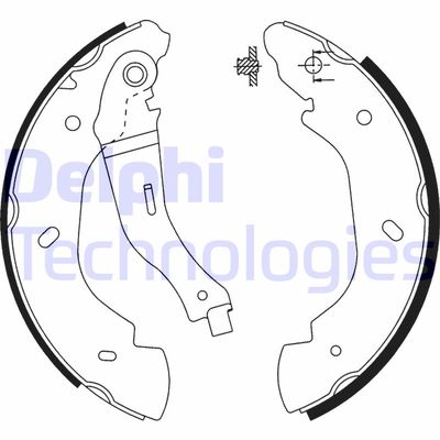 LS1915 DELPHI Комплект тормозных колодок