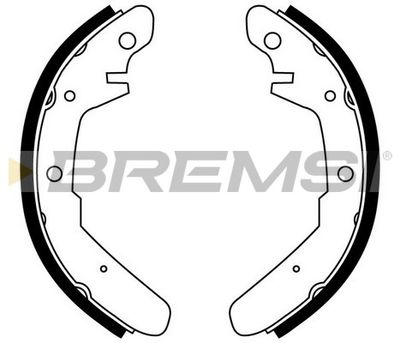GF0551 BREMSI Комплект тормозных колодок