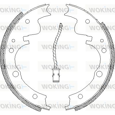 Z410401 WOKING Комплект тормозных колодок