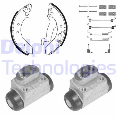 917 DELPHI Комплект тормозных колодок