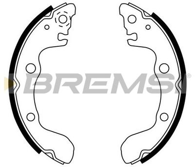GF0753 BREMSI Комплект тормозных колодок