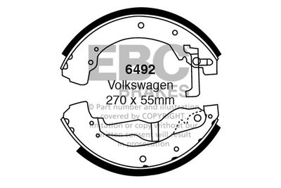 6492 EBC Brakes Комплект тормозных колодок