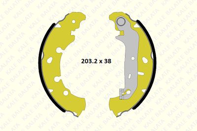 1240048004P KALE Комплект тормозных колодок