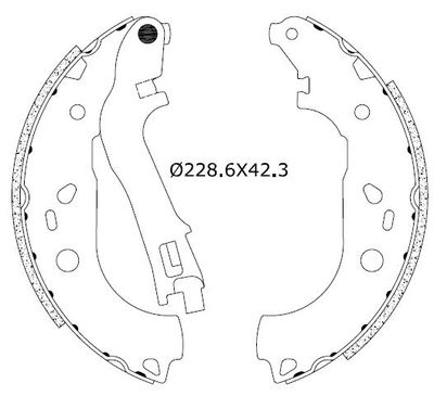 2255795 Omnicraft Комплект тормозных колодок