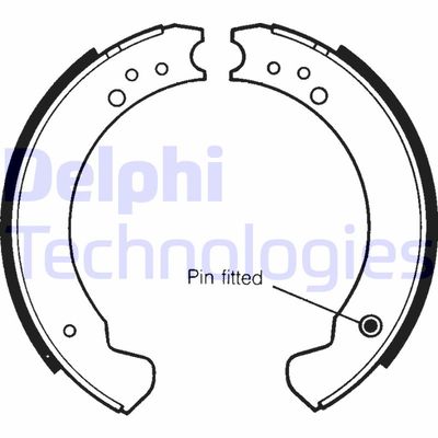 LS1089 DELPHI Комплект тормозных колодок