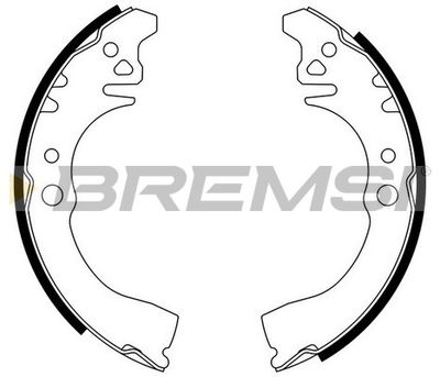 GF0676 BREMSI Комплект тормозных колодок