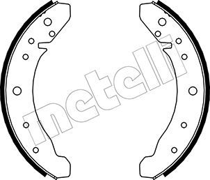 530457 METELLI Комплект тормозных колодок