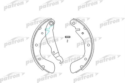 PSP334 PATRON Комплект тормозных колодок