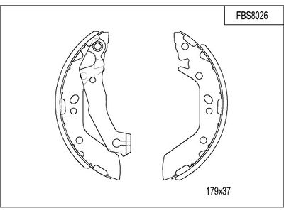 FBS8026 FI.BA Комплект тормозных колодок
