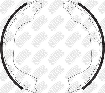 FN1189 NiBK Комплект тормозных колодок