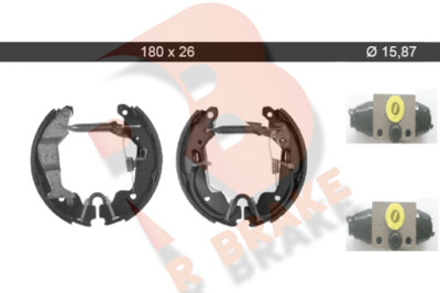 79RBKT0035 R BRAKE Комплект тормозных колодок