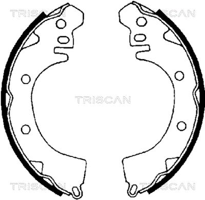 810042422 TRISCAN Комплект тормозных колодок