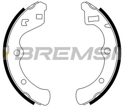 GF0703 BREMSI Комплект тормозных колодок